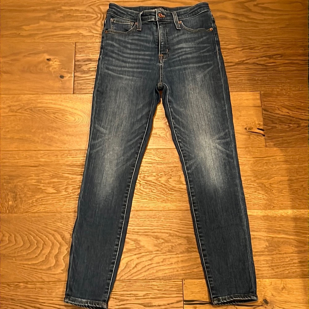 J Crew Mercantile Hi-Rise Skinny Jean Med Wash Sz 26